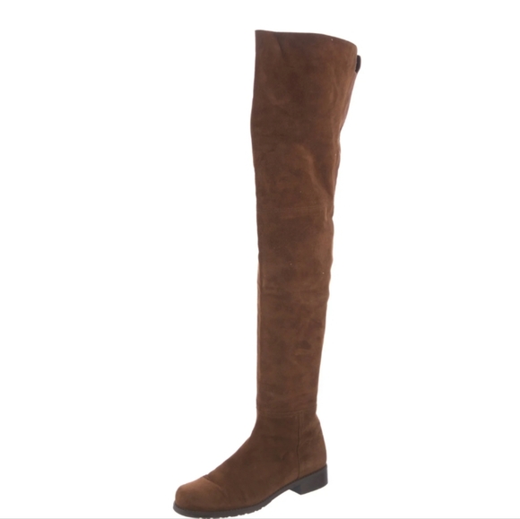 Stuart Weitzman Hilo suede over knee walnut boots 6 $798 - Picture 3 of 14